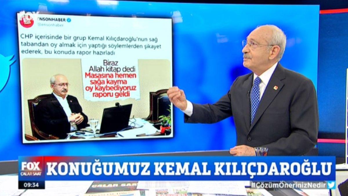 CHP sağ eksene kayıyor eleştirileri Kılıçdaroğlu'na soruldu