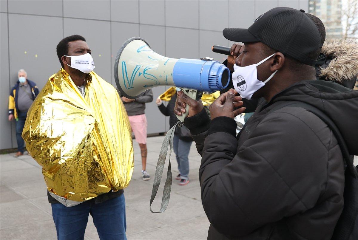 Brüksel'de göçmenler, oturum taleplerine olumlu yanıt istiyor