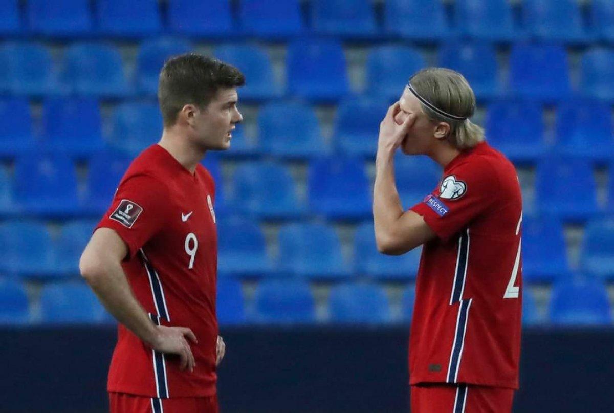Erling Haaland, millilerimiz karşısında 'yok' oldu