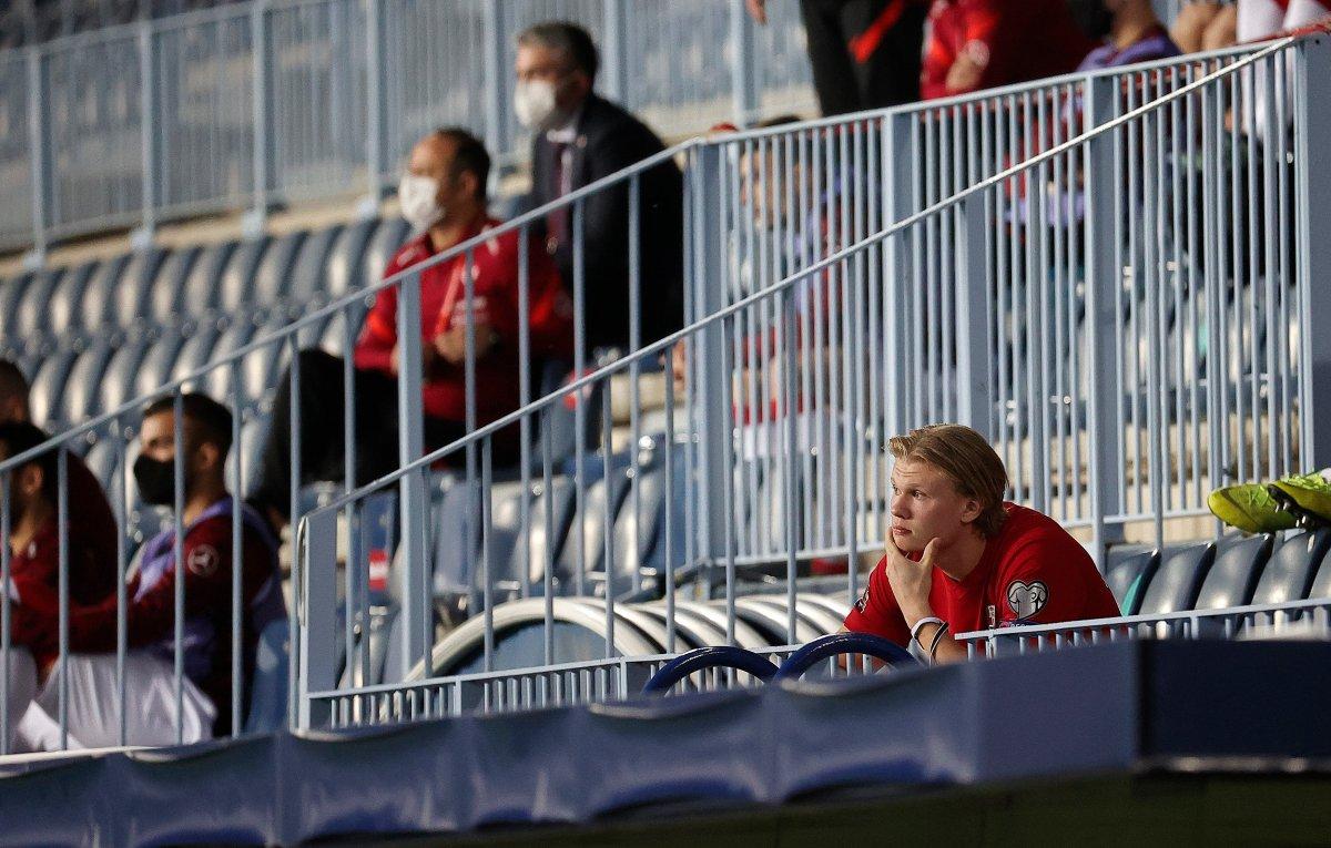 Erling Haaland, millilerimiz karşısında 'yok' oldu