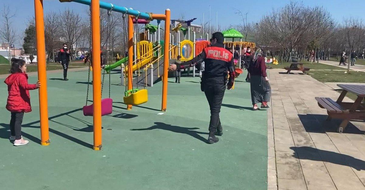 Ataşehir'de parkta polisten kaçan anne çocuğunu kaybetti
