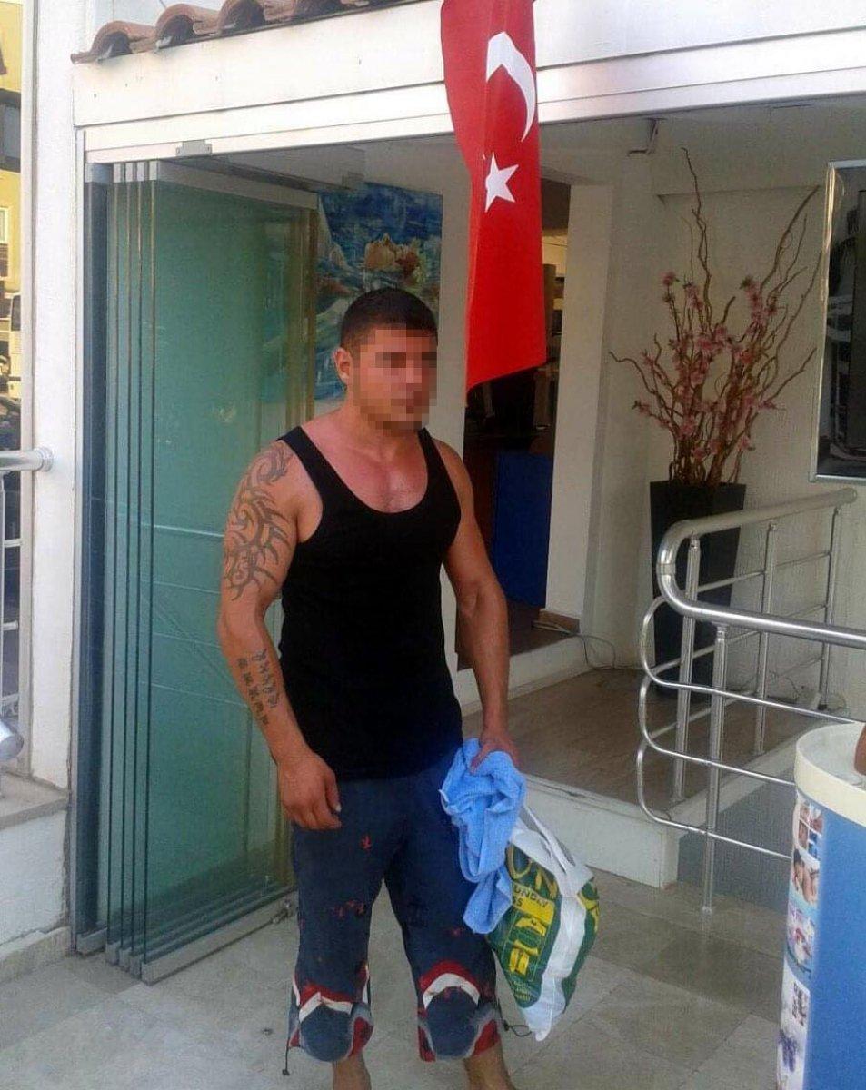 Marmaris’te kadına şiddet kamerada