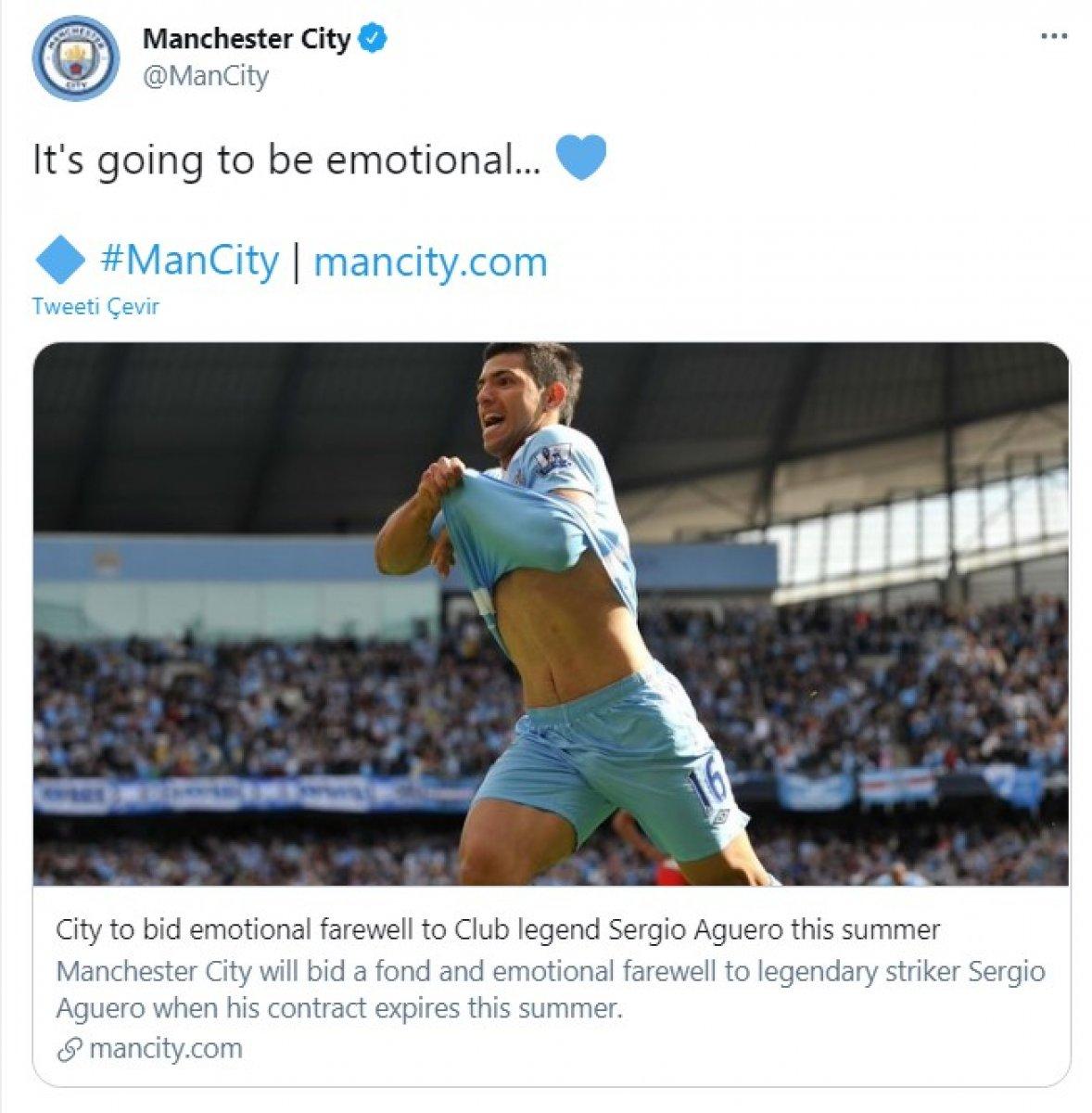 Aguero Manchester City'den ayrılıyor