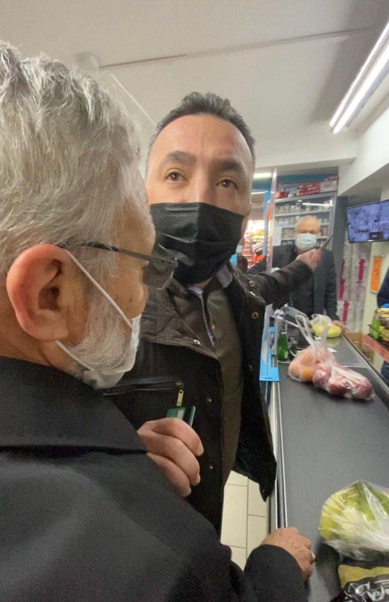 Kadıköy’de markette sosyal mesafeyi koru dedi, bıçakla tehdit edildi