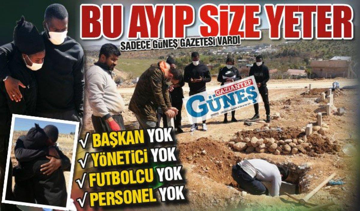 Aziz Tetteh, çocuğunu toprağa verdi