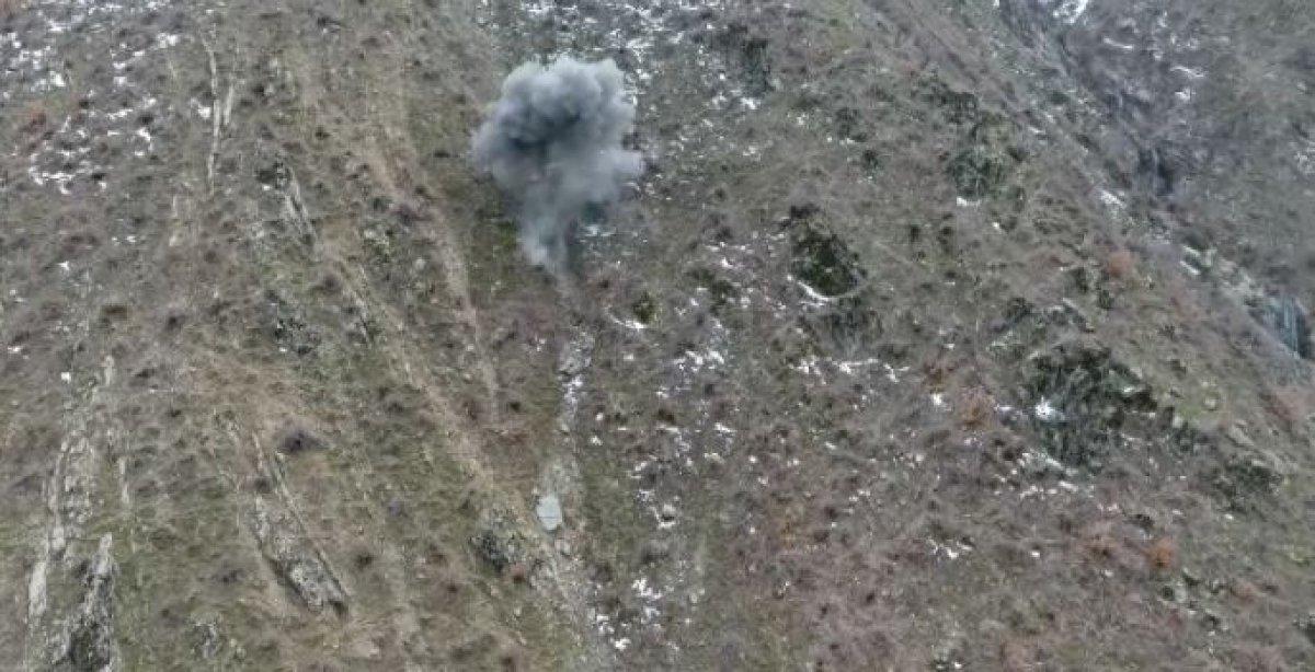 Bitlis’te havan mühimmatı imha edildi
