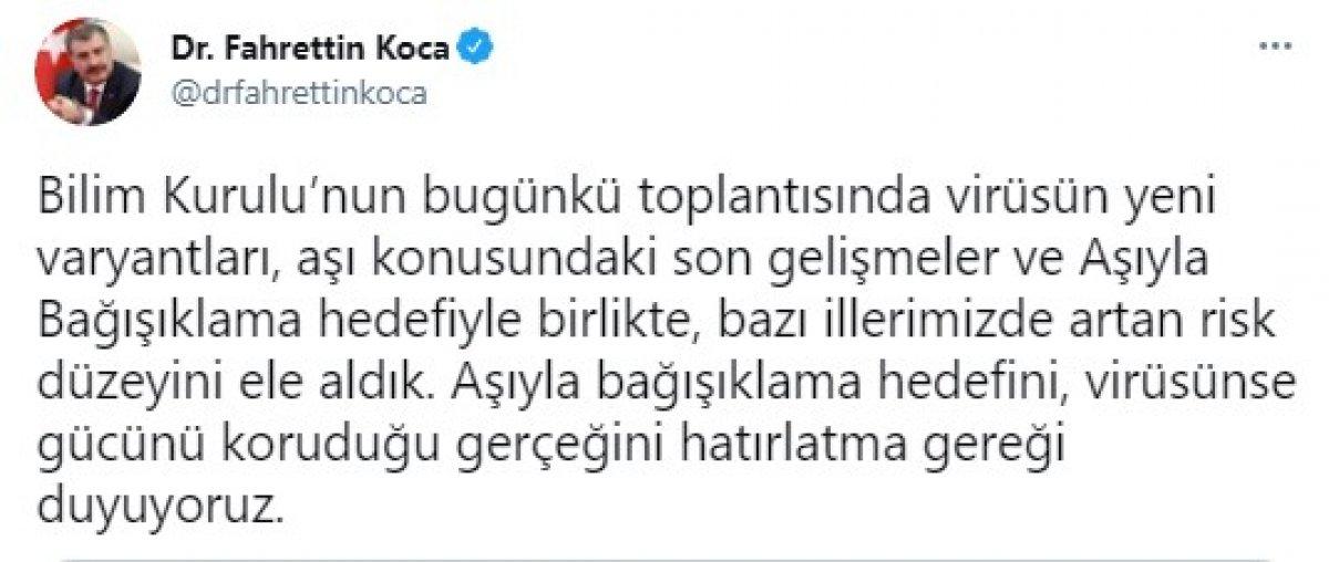Fahrettin Koca: Hedefimiz Haziran sonuna kadar aşılamak