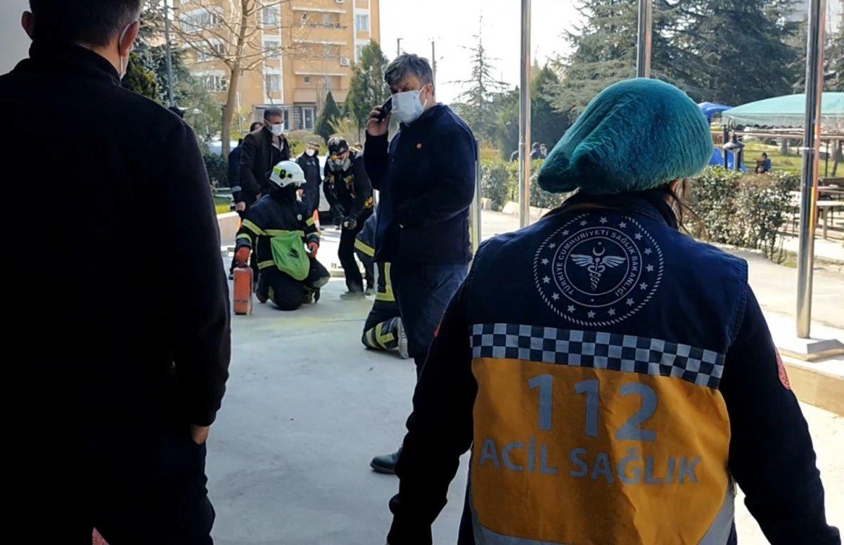 Edirne’de hastane içindeki cihazdan yangın çıktı