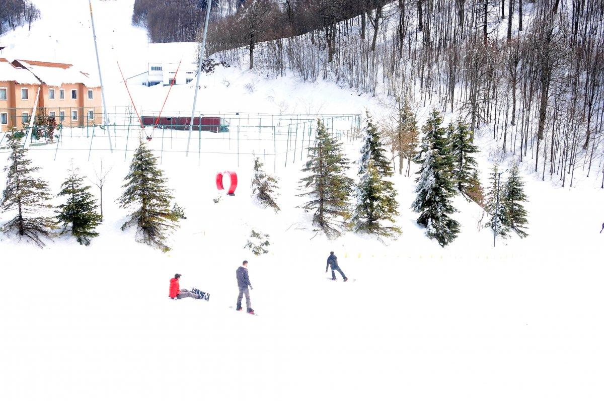 Kartepe Kayak Merkezi'nde sezon hala bitmedi