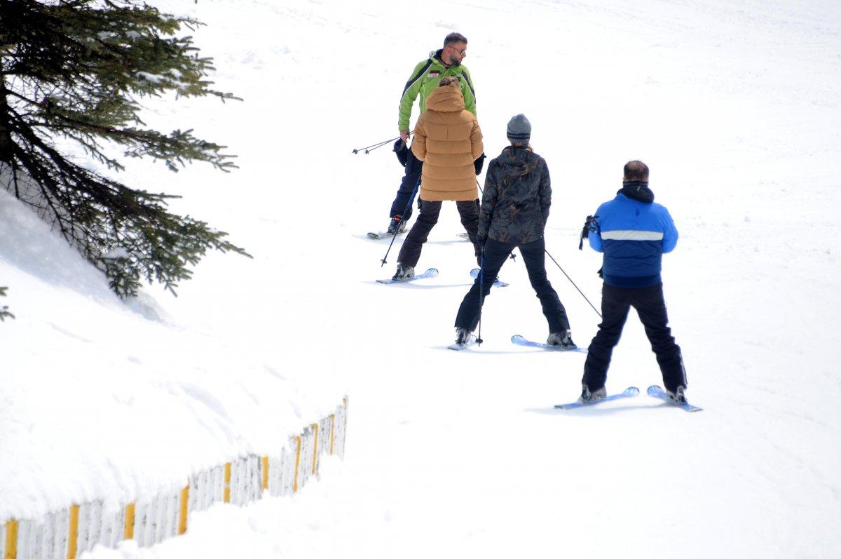 Kartepe Kayak Merkezi'nde sezon hala bitmedi