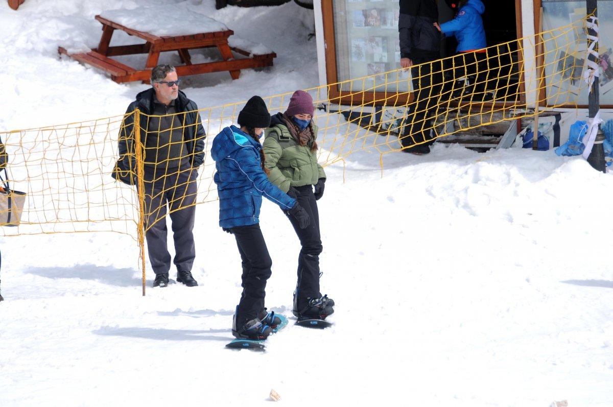 Kartepe Kayak Merkezi'nde sezon hala bitmedi