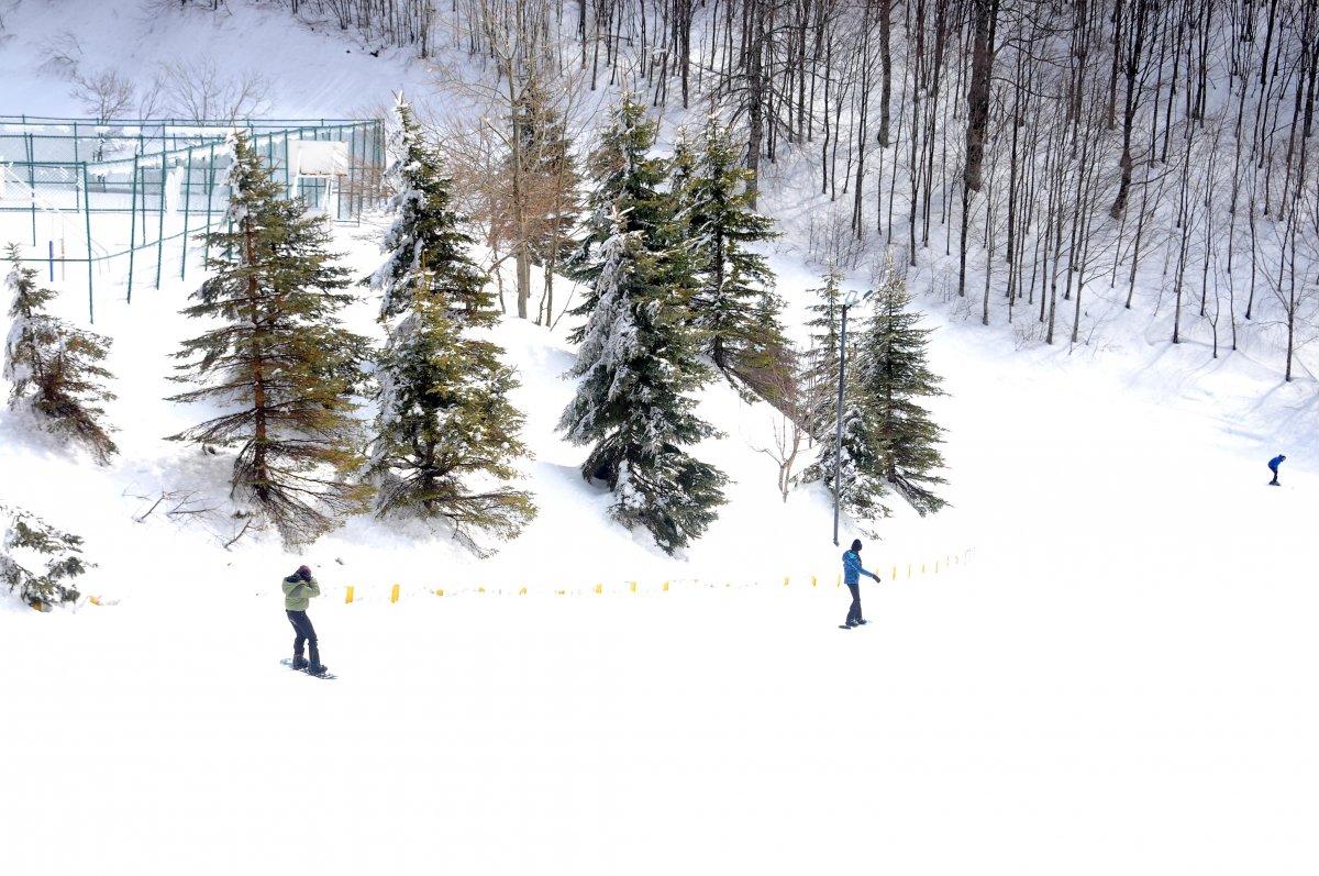 Kartepe Kayak Merkezi'nde sezon hala bitmedi