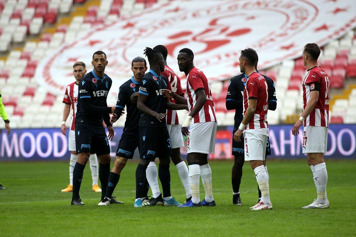 Trabzonspor, deplasmanda Sivasspor ile berabere kaldı