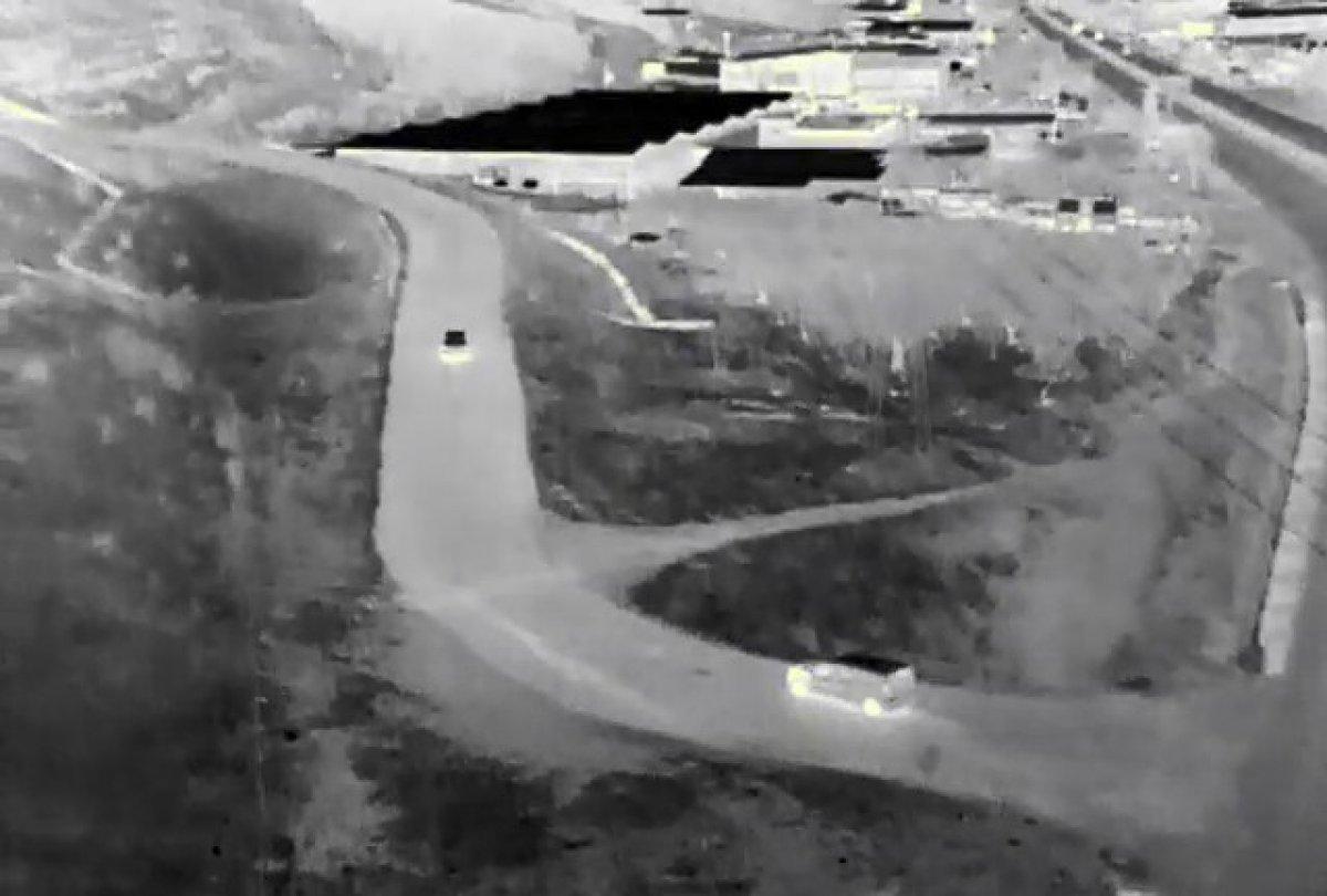 Bursa'da uyuşturucu tacirlerini drone ile takip yakalattı