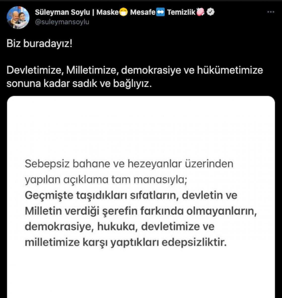 Amirallerin bildirisine karşı cevap: Biz buradayız