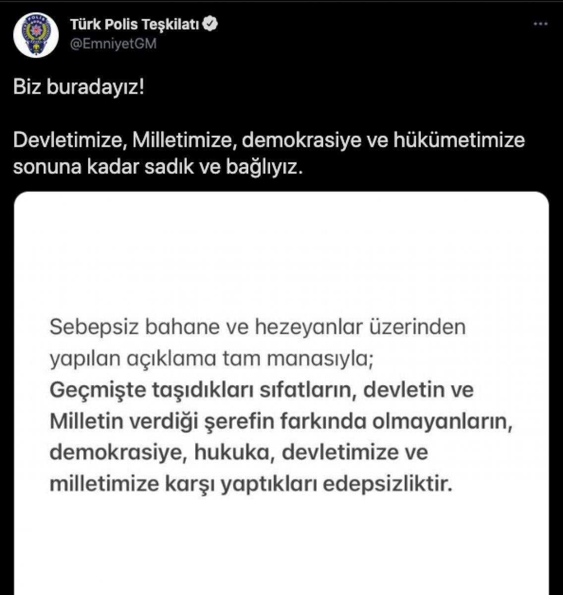 Amirallerin bildirisine karşı cevap: Biz buradayız