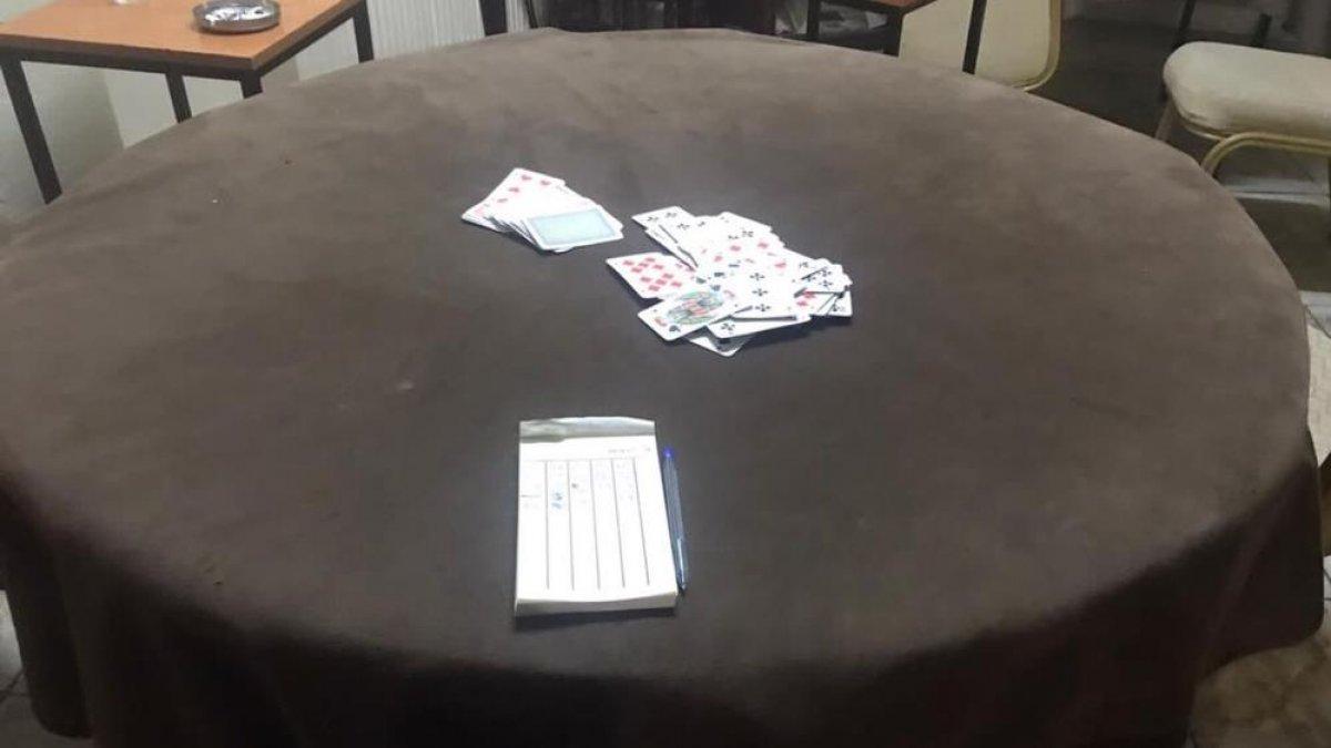 Kırıkkale'de kumarcılara 68 bin 850 lira ceza