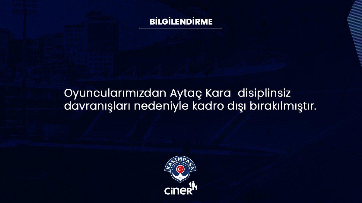 Aytaç Kara kadro dışı bırakıldı