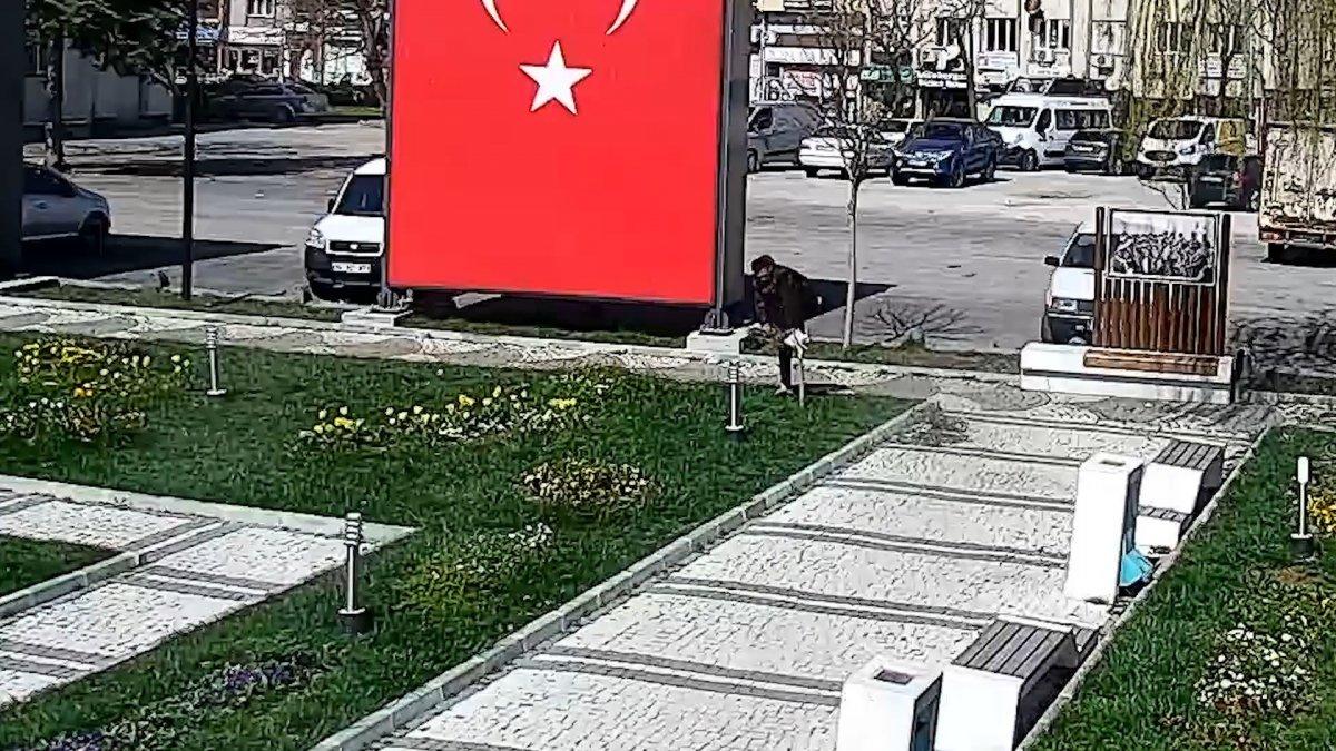 Kırklareli’nde hırsız, belediyenin yaptığı süslemeleri çaldı