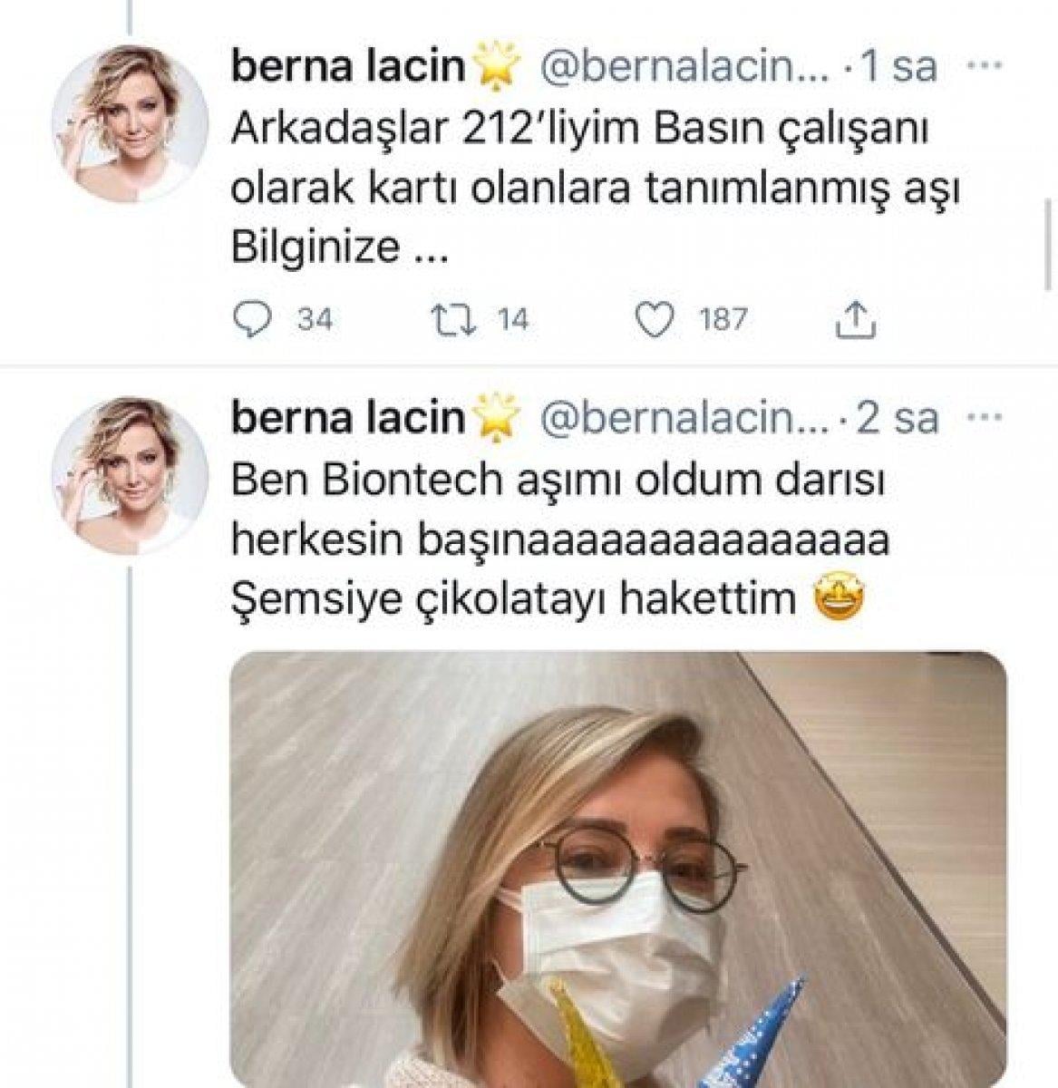 Alişan'dan Berna Laçin'e tepki