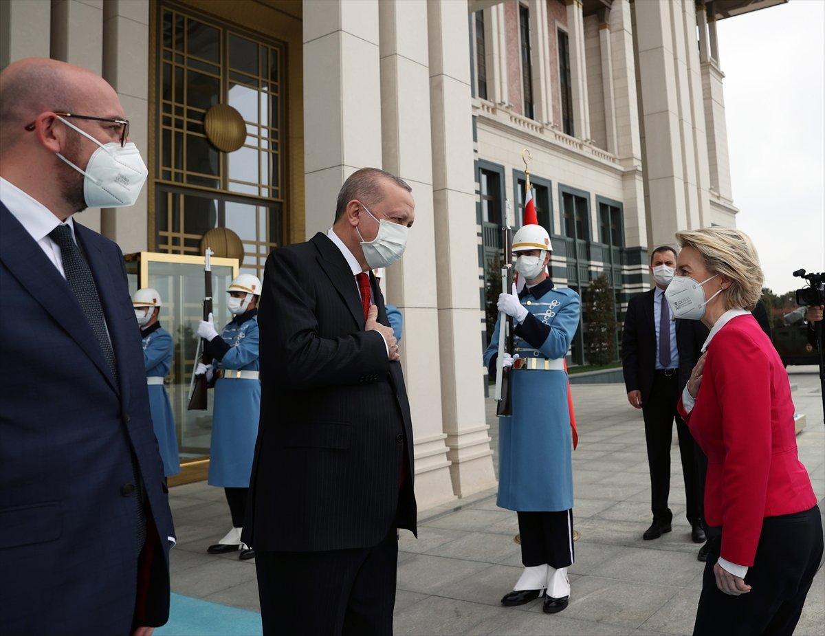 Cumhurbaşkanı Erdoğan,  AB heyetini kabul etti