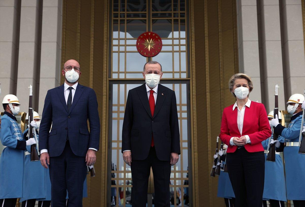 Cumhurbaşkanı Erdoğan,  AB heyetini kabul etti