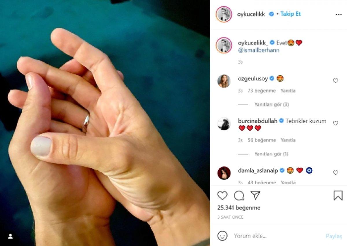 Öykü Çelik evleniyor