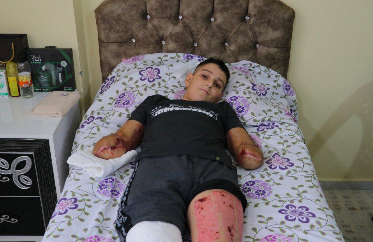 Adana'da akıma kapılan Furkan ölümden döndü