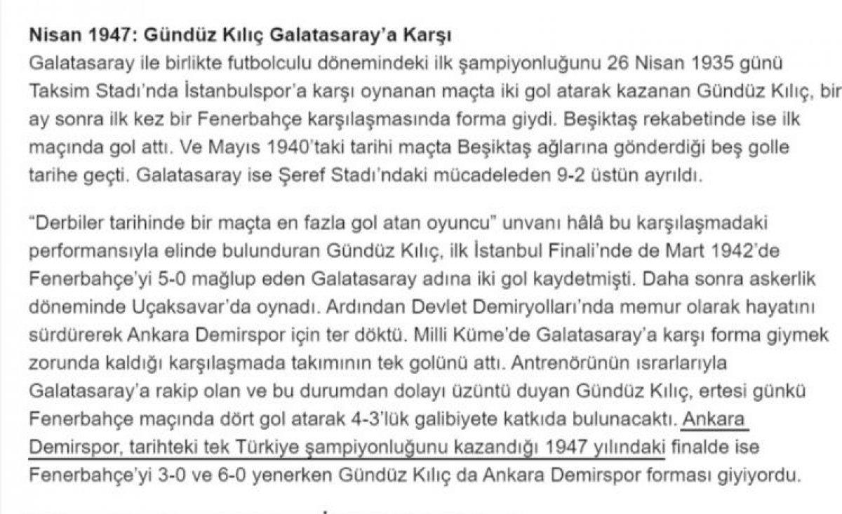 Fenerbahçe'den Galatasaray'a 3 belgeli yanıt