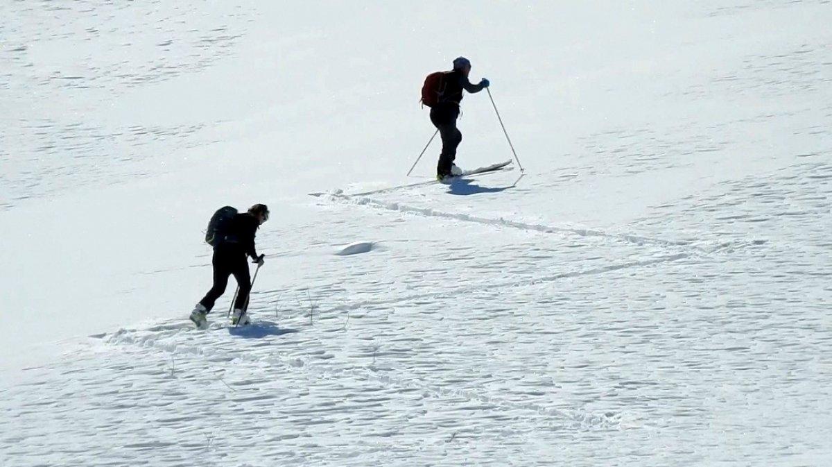 Munzur Dağlarında kayak keyfi