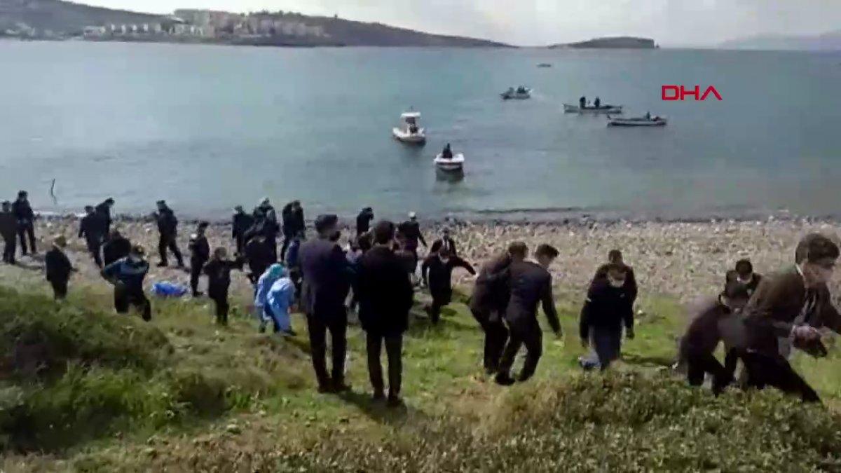 İzmir Foça'da askeri uçak düştü