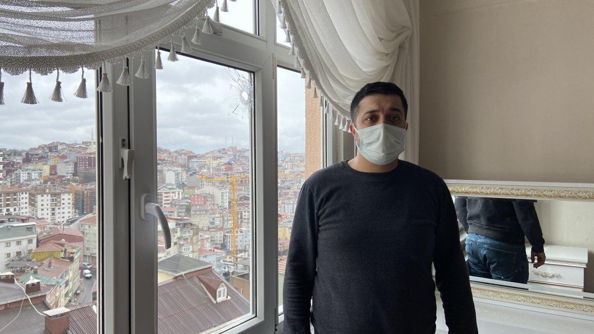 Kağıthane'de açılan rastgele ateş, bir evi talan etti