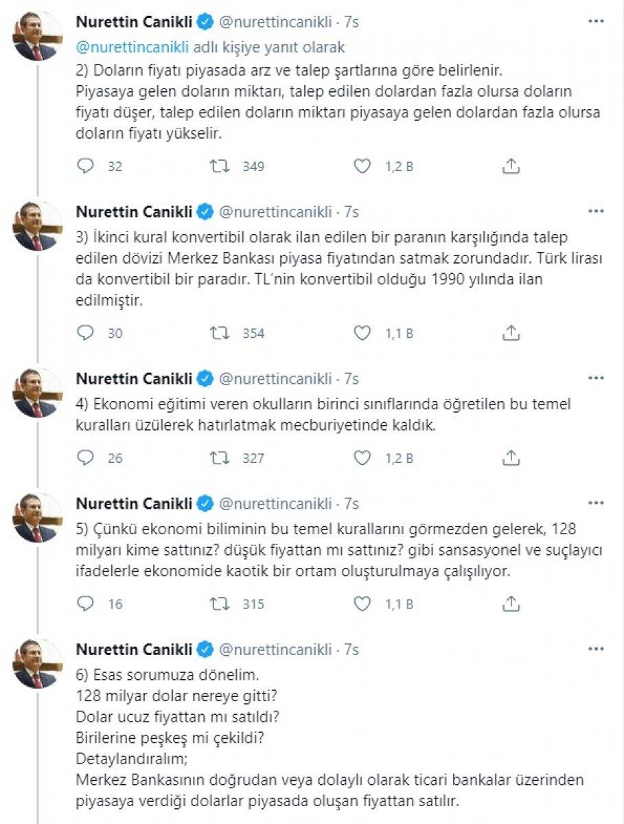 Nurettin Canikli'den '128 milyar dolar' açıklaması