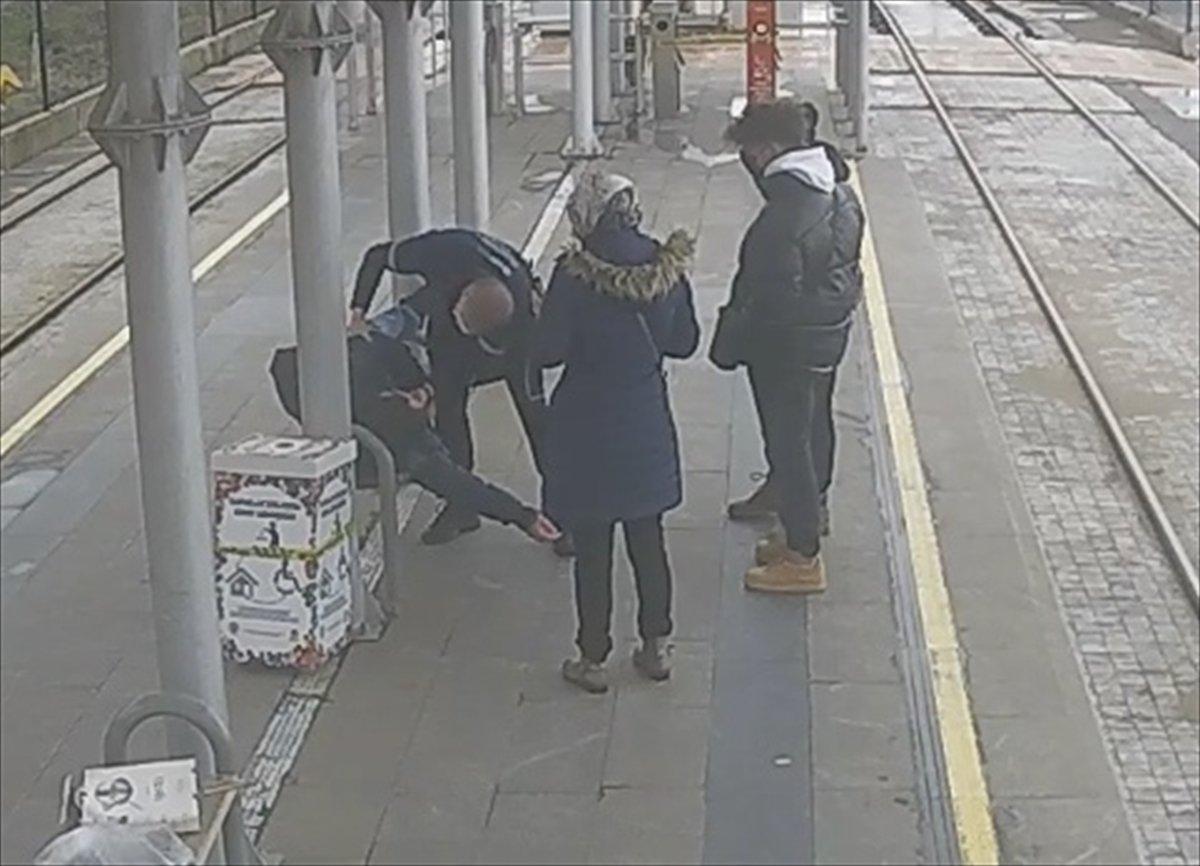 Samsun'da kalp krizi geçiren adamı güvenlik görevlisi kurtardı