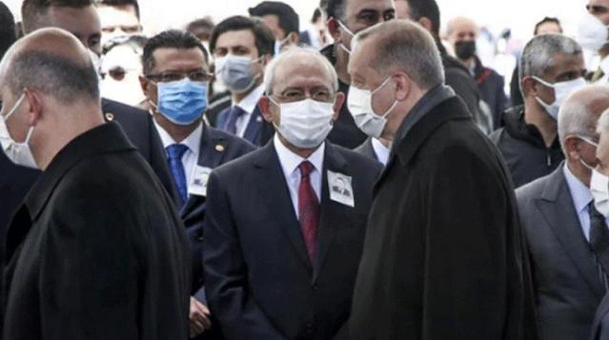 Cumhurbaşkanı Erdoğan, Kılıçdaroğlu'na selam vermedi