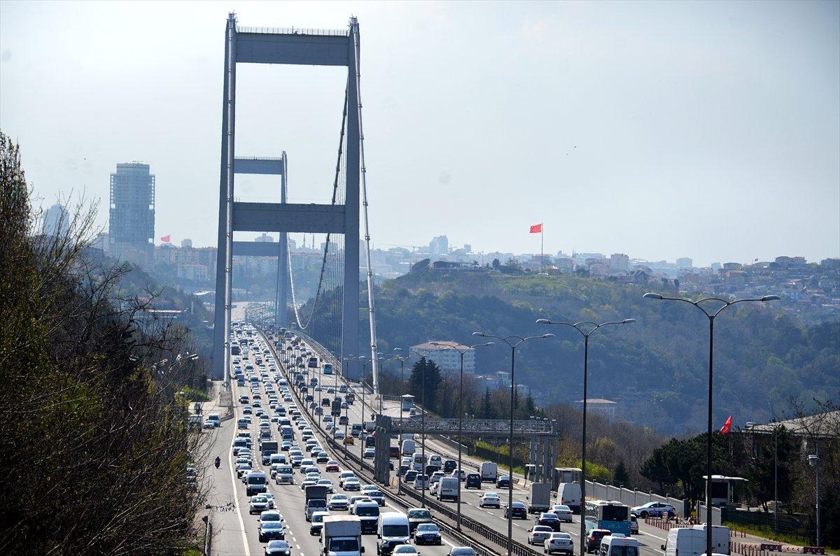 İstanbul'da kısıtlama öncesinde trafik yoğunluğu