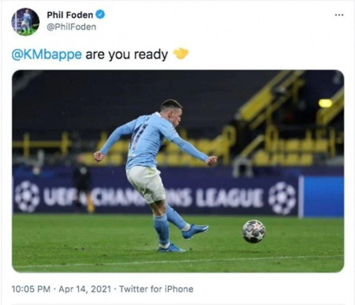Foden'dan Mbappe'ye: Hazır mısın?