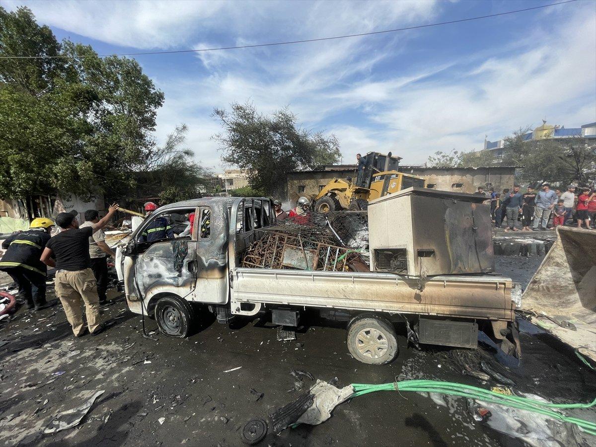 Bağdat'ta bomba yüklü araç patladı