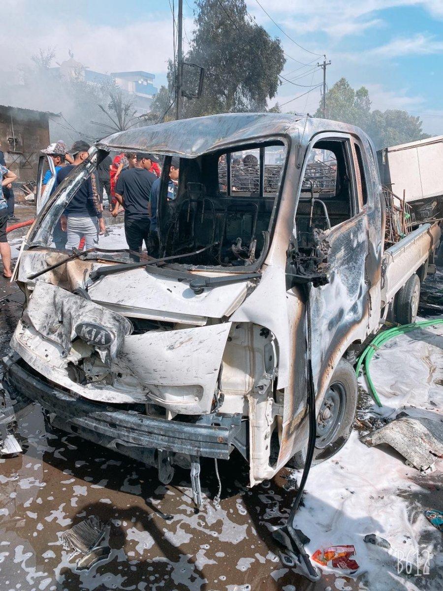 Bağdat'ta bomba yüklü araç patladı