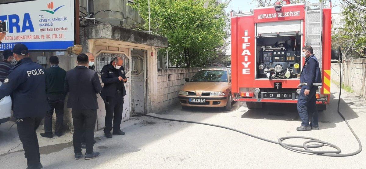 Adıyaman’da kazan dairesinde yangın