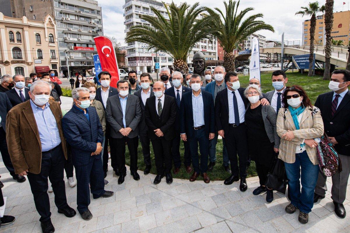 CHP'li İzmir Büyükşehir Belediyesi'nden Çaka Bey heykeli