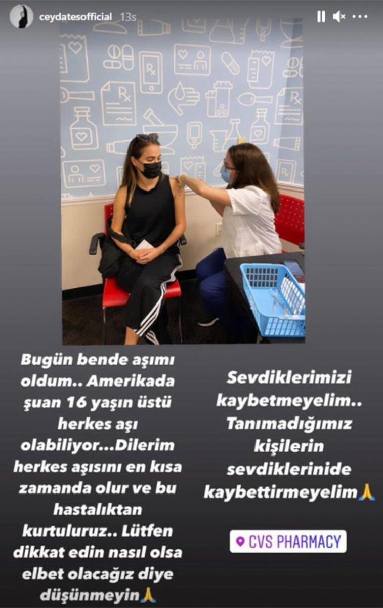 Ceyda Ateş koronavirüs aşısı oldu