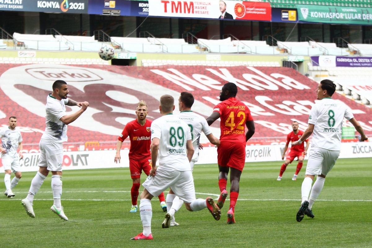 Konyaspor evinde Kayserispor'la golsüz berabere kaldı