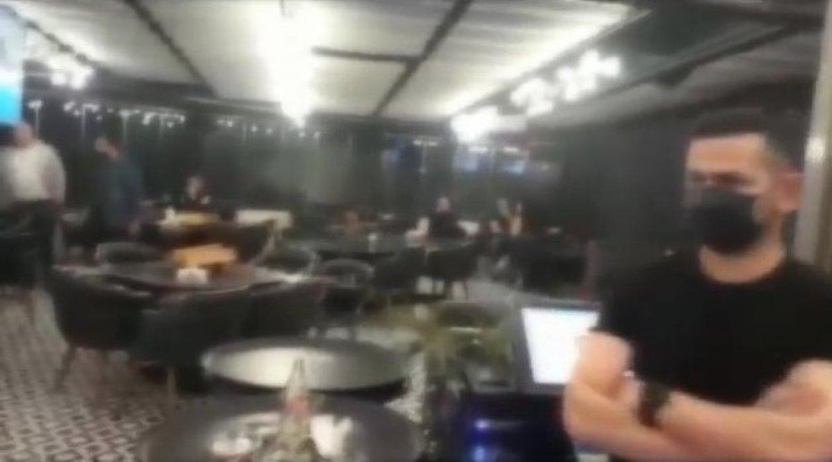 Ataşehir'de kısıtlamayı ihlal eden kafeye baskın