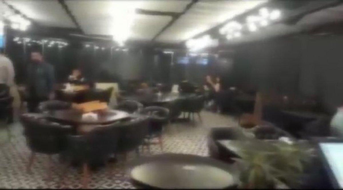 Ataşehir'de kısıtlamayı ihlal eden kafeye baskın