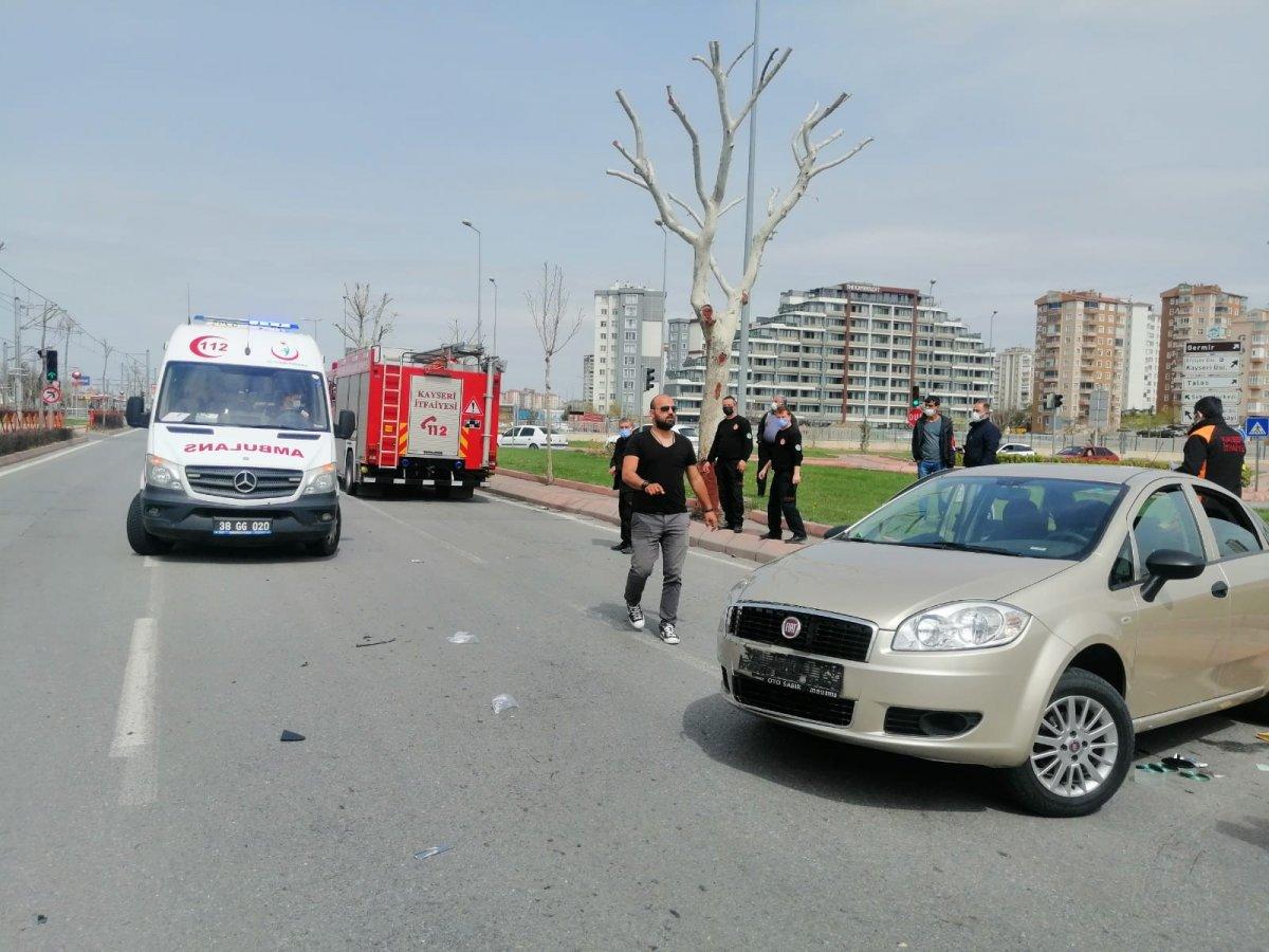 Kayseri’de trafik kazası: 5 yaralı