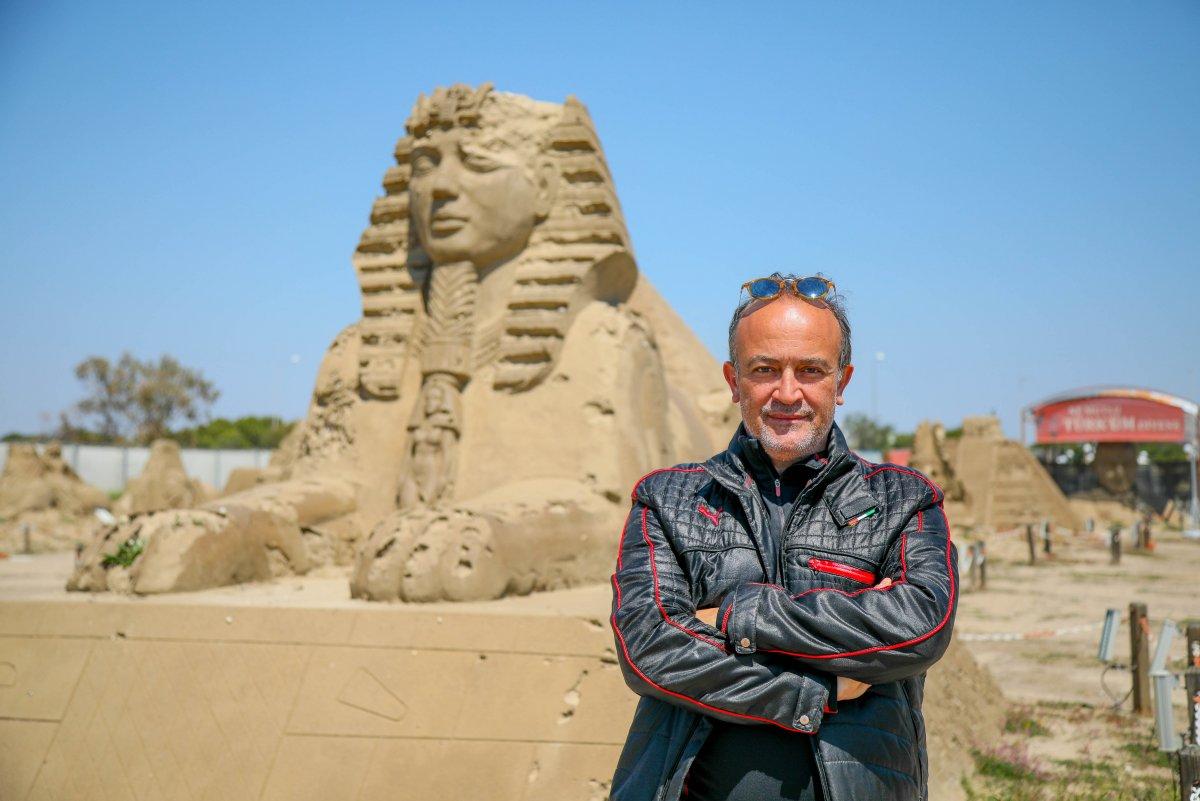 Kum heykeller Antalya'ya turist çekiyor