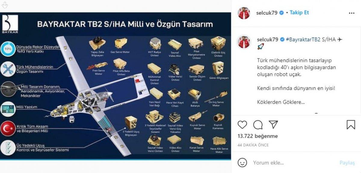 Selçuk Bayraktar yeni SİHA çalışmasını paylaştı