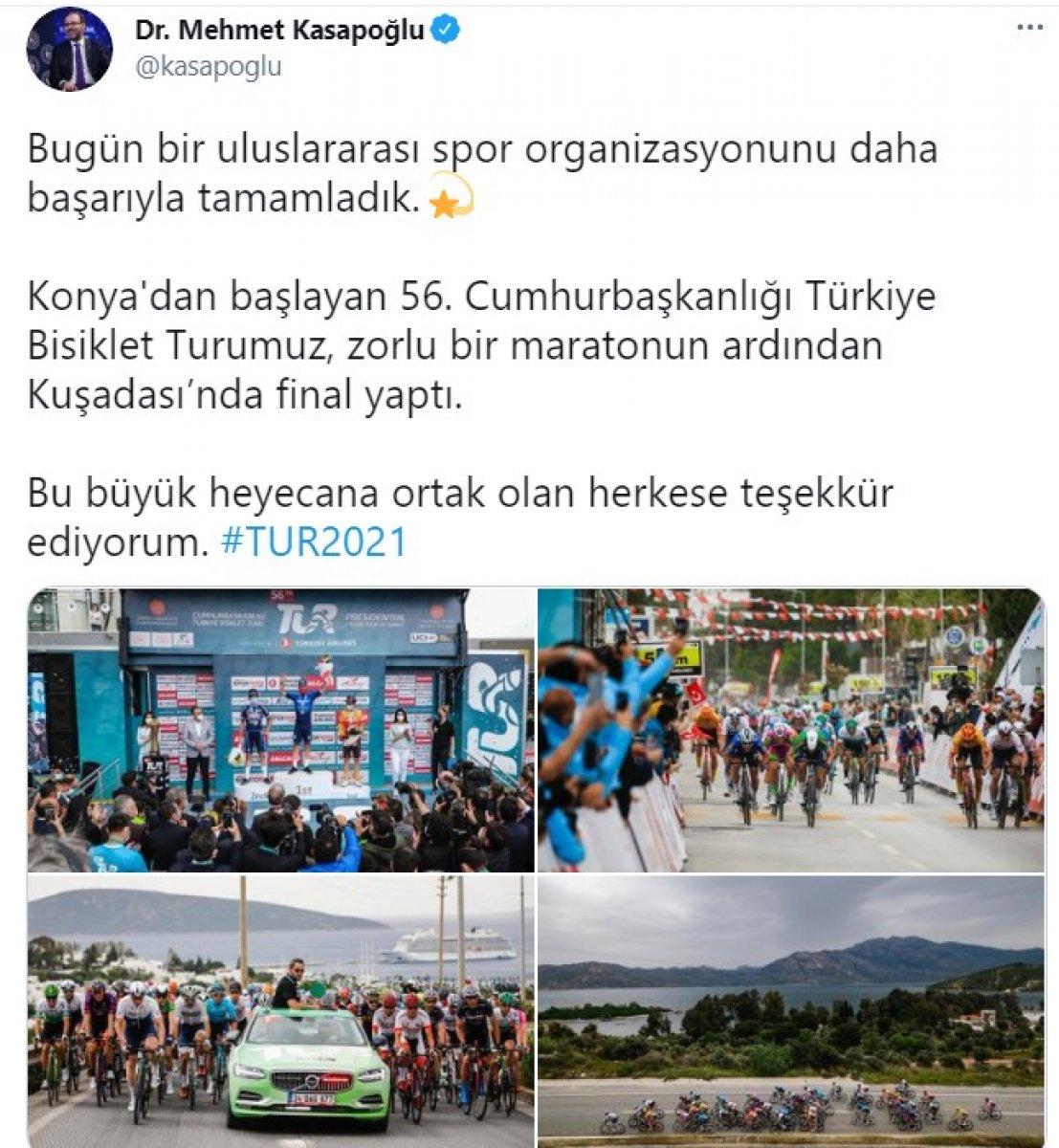 56. Cumhurbaşkanlığı Bisiklet Turu'nun kazananı Gallego