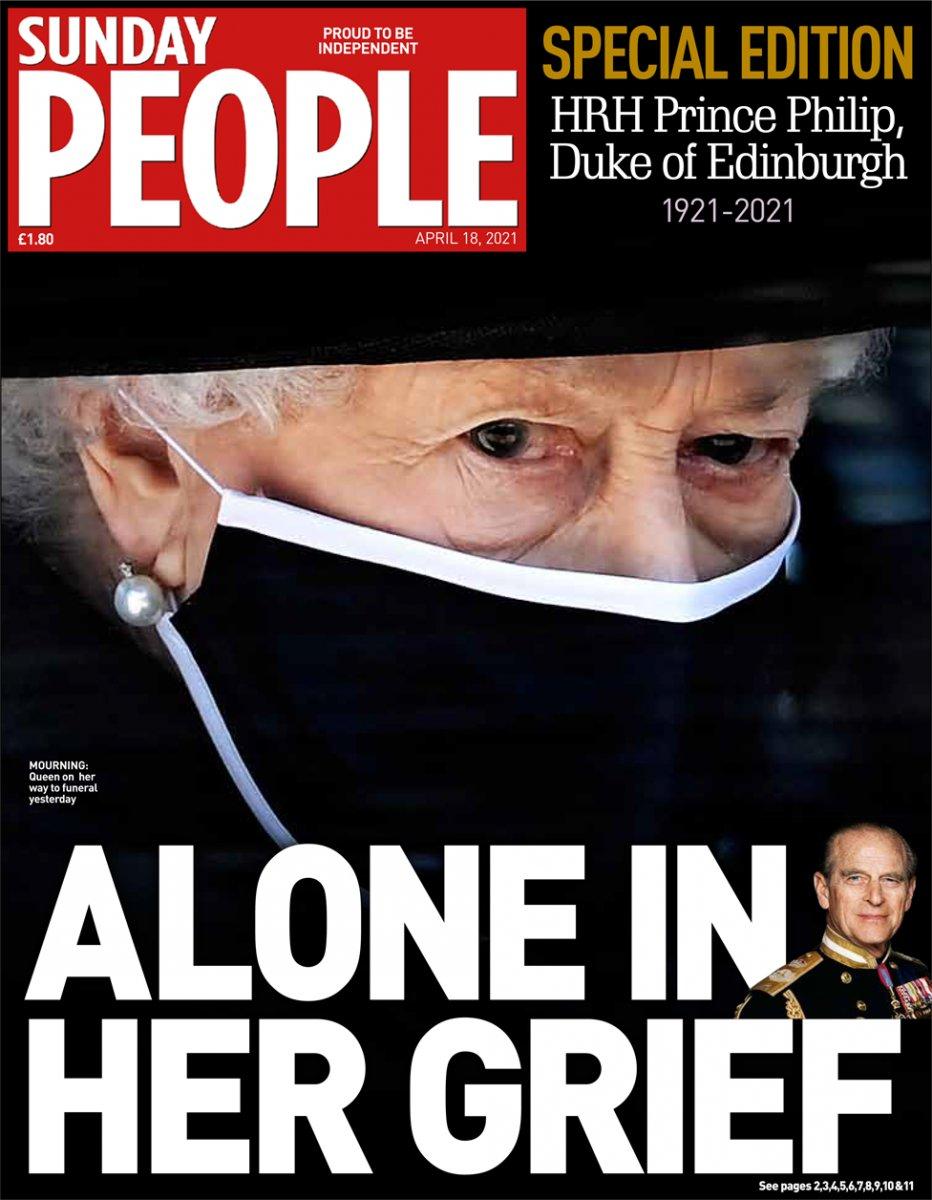 Prens Philip'in cenaze töreni İngiliz basınında